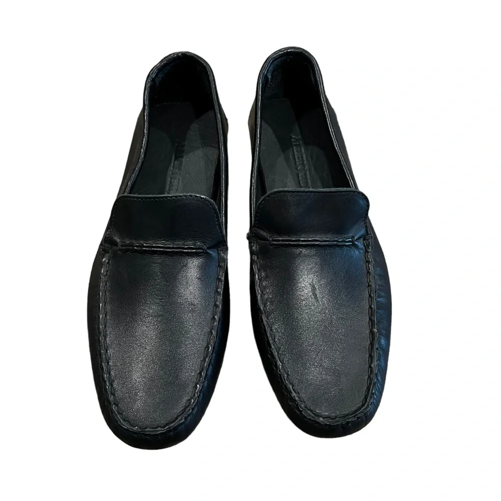 Allen Edmonds Super Sport Black Leather Slip-On Loafers Men's 7.5 NWOB Comfort